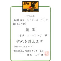 O-65 J ゴールドリーグ優勝